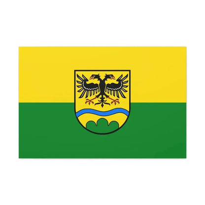 Flag of Deggendorf Germany - Canvas Wall Art 36" x 24" 1.25" - The Sticker Space