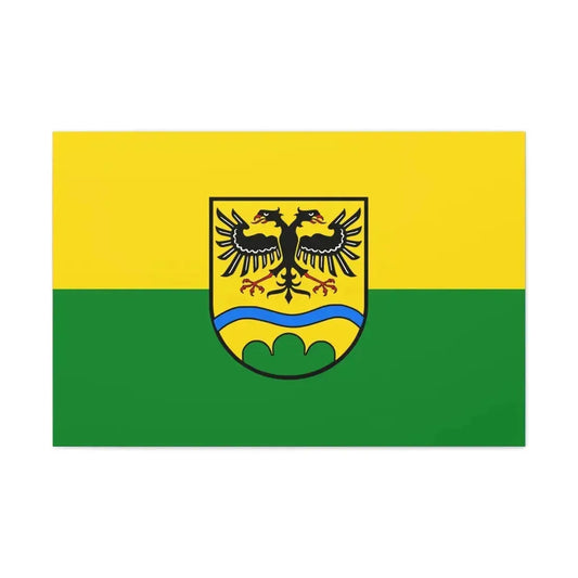 Flag of Deggendorf Germany - Canvas Wall Art 36" x 24" 1.25" - The Sticker Space