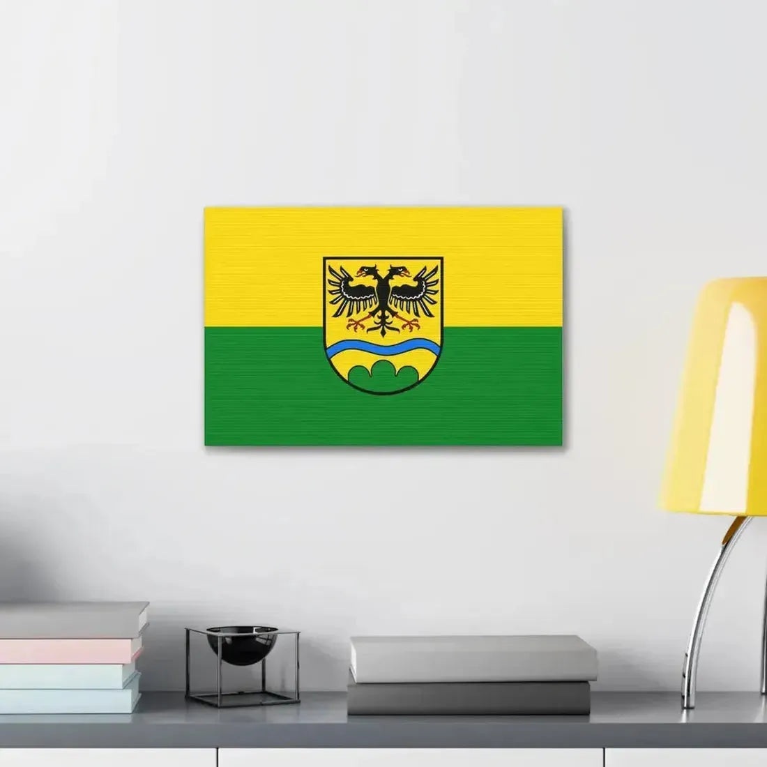 Flag of Deggendorf Germany - Canvas Wall Art - The Sticker Space