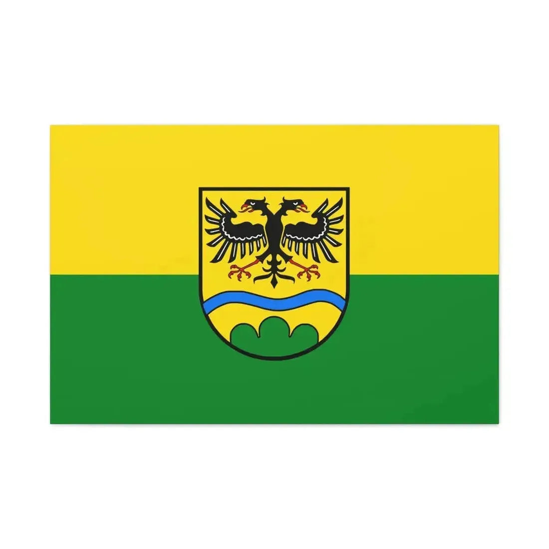 Flag of Deggendorf Germany - Canvas Wall Art - The Sticker Space