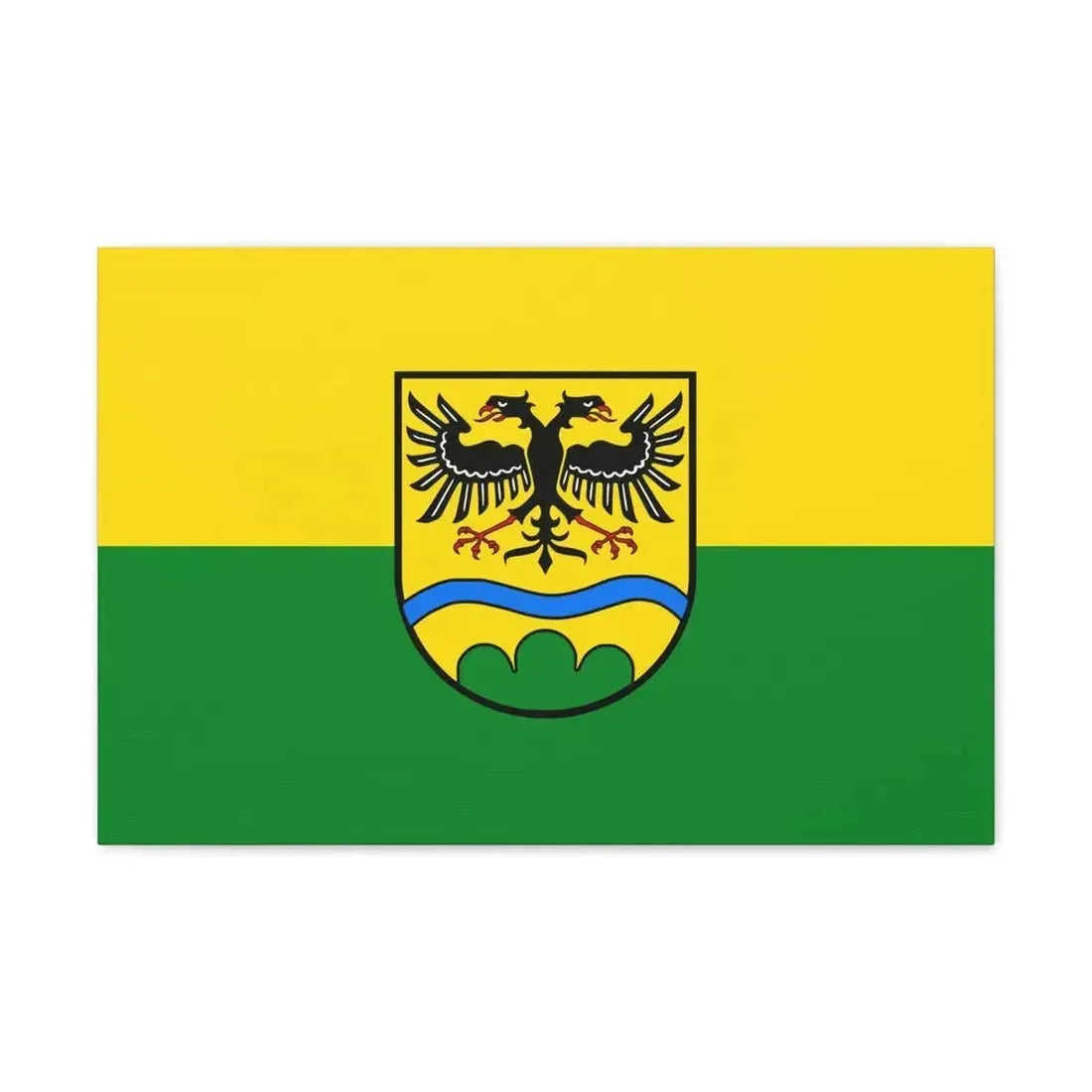 Flag of Deggendorf Germany - Canvas Wall Art - The Sticker Space