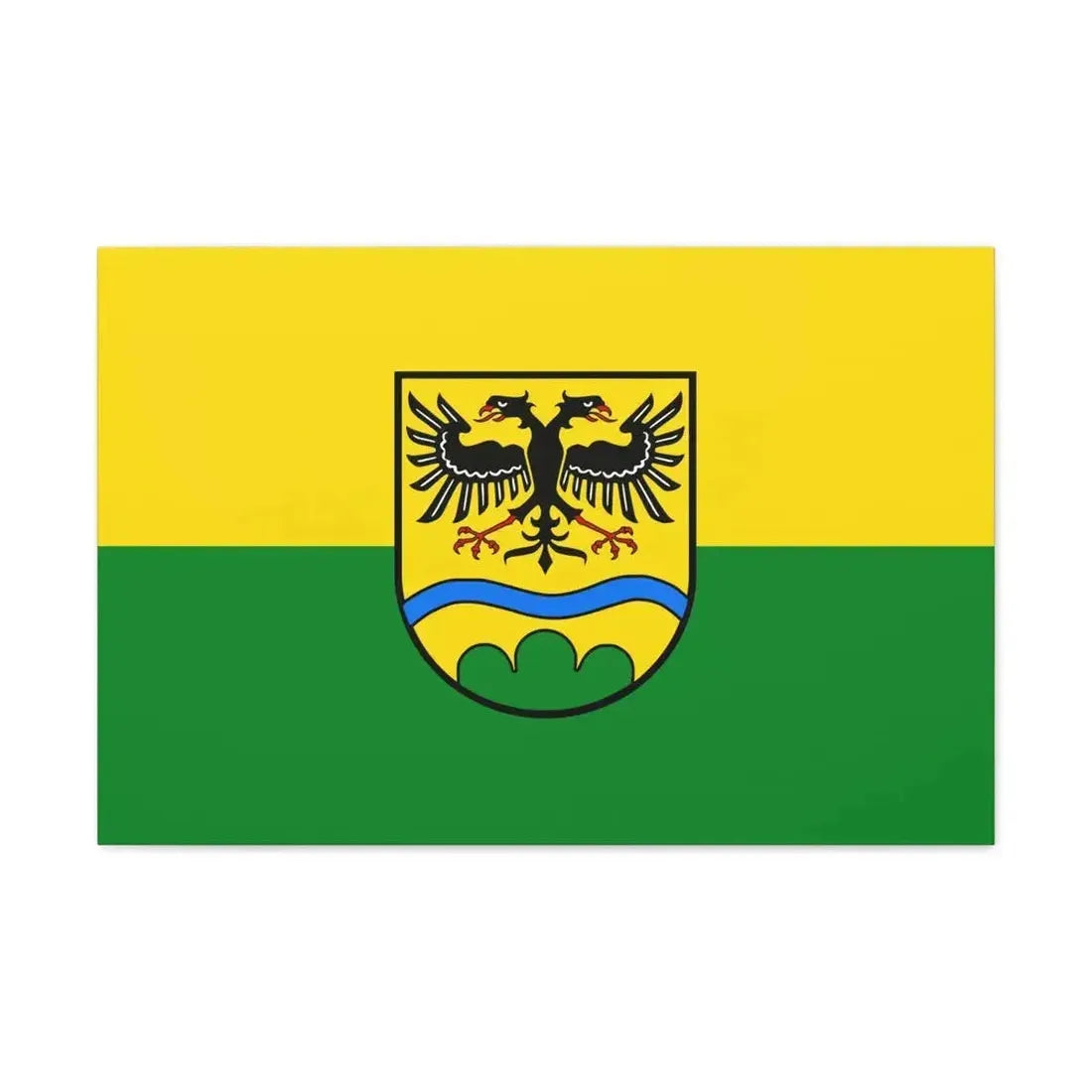 Flag of Deggendorf Germany - Canvas Wall Art - The Sticker Space