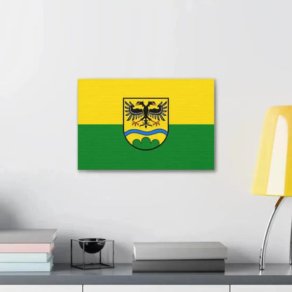 Flag of Deggendorf Germany - Canvas Wall Art - The Sticker Space
