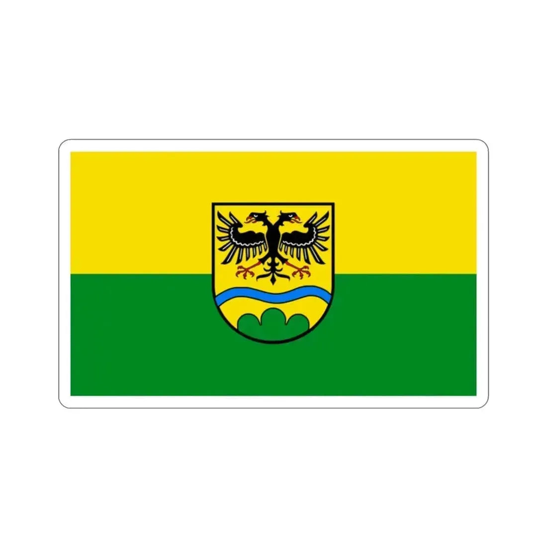 Flag of Deggendorf Germany STICKER Vinyl Die-Cut Decal 2 Inch - The Sticker Space
