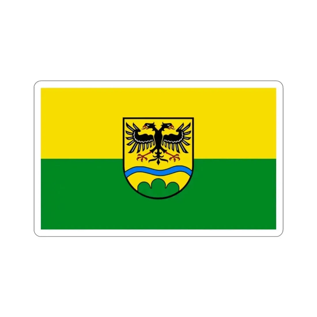 Flag of Deggendorf Germany STICKER Vinyl Die-Cut Decal 2 Inch - The Sticker Space