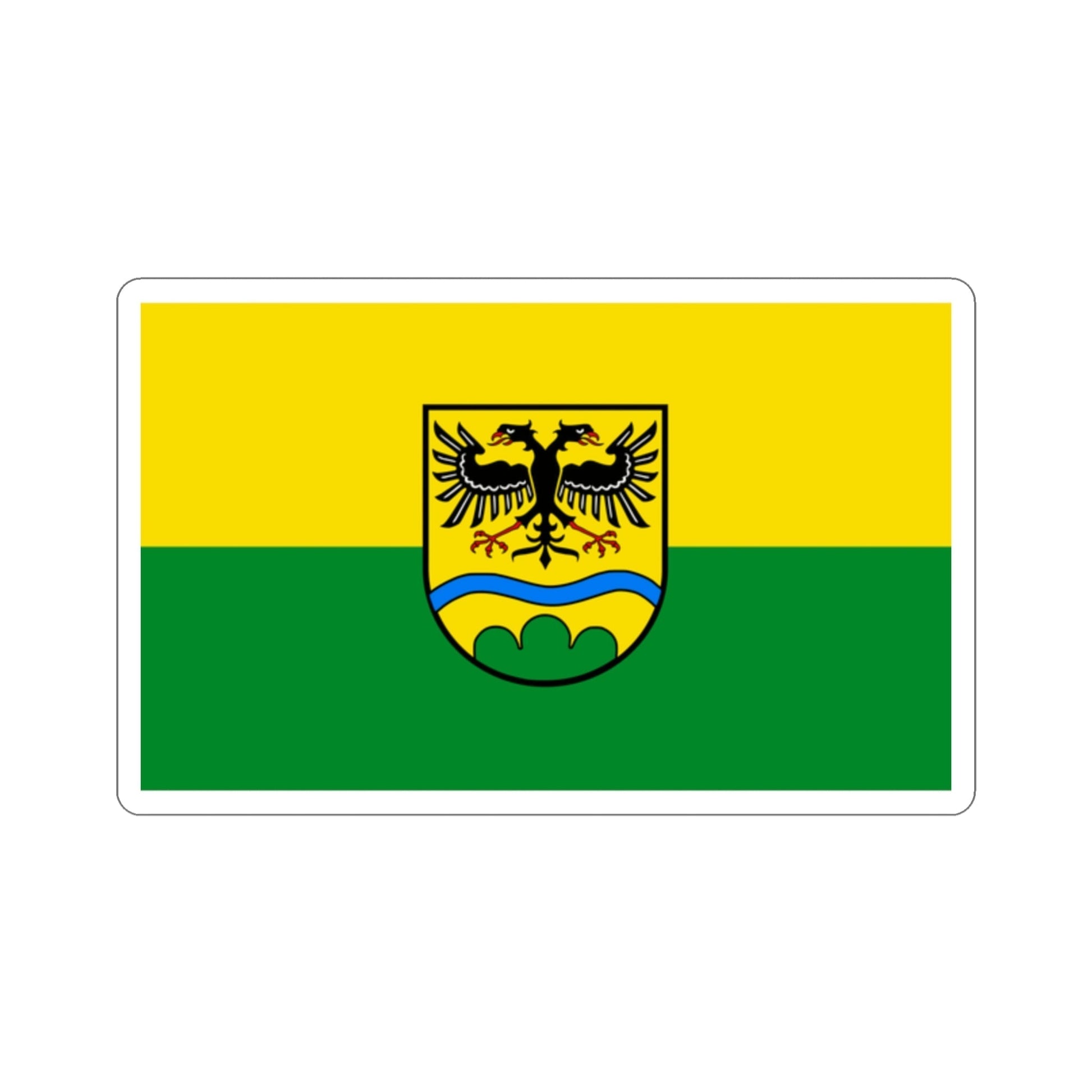 Flag of Deggendorf Germany STICKER Vinyl Die-Cut Decal-2 Inch-The Sticker Space