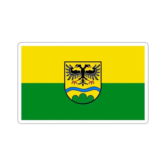 Flag of Deggendorf Germany STICKER Vinyl Die-Cut Decal 6 Inch - The Sticker Space