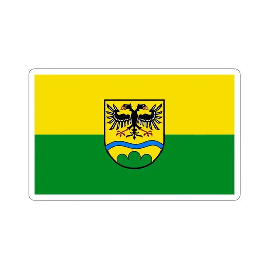 Flag of Deggendorf Germany STICKER Vinyl Die-Cut Decal 6 Inch - The Sticker Space