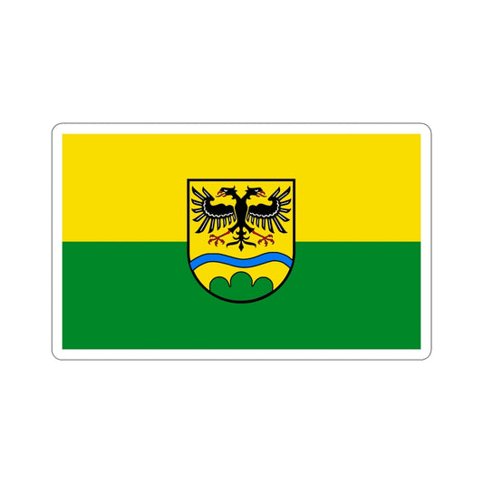 Flag of Deggendorf Germany STICKER Vinyl Die-Cut Decal-6 Inch-The Sticker Space