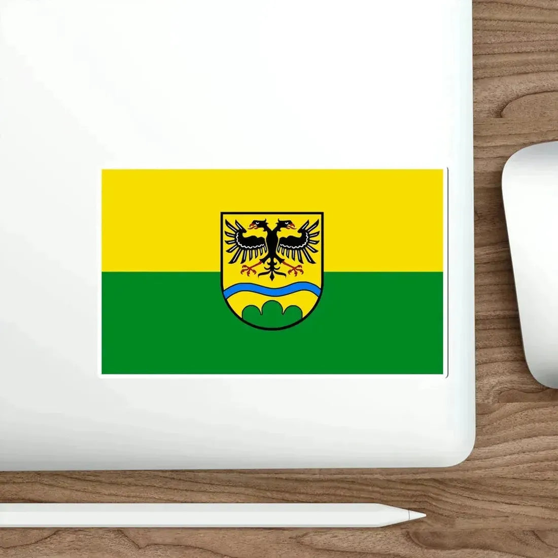 Flag of Deggendorf Germany STICKER Vinyl Die-Cut Decal - The Sticker Space