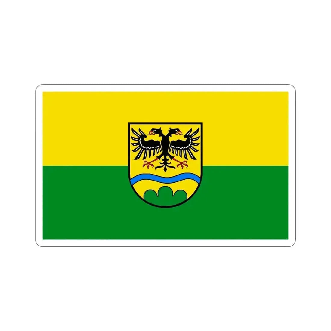 Flag of Deggendorf Germany STICKER Vinyl Die-Cut Decal - The Sticker Space