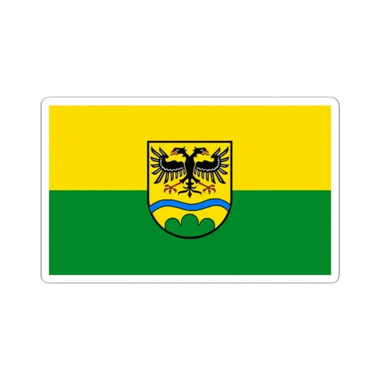 Flag of Deggendorf Germany - STICKER Vinyl Kiss-Cut Decal 2 Inch White - The Sticker Space