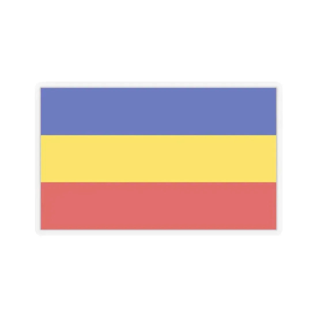 Flag of Delmenhorst Germany - STICKER Vinyl Kiss-Cut Decal 2 Inch Transparent - The Sticker Space