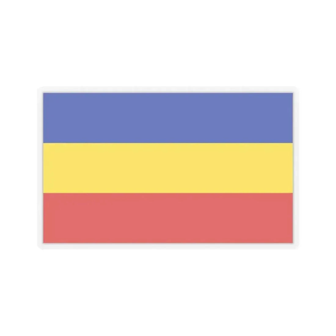 Flag of Delmenhorst Germany - STICKER Vinyl Kiss-Cut Decal 3 Inch Transparent - The Sticker Space