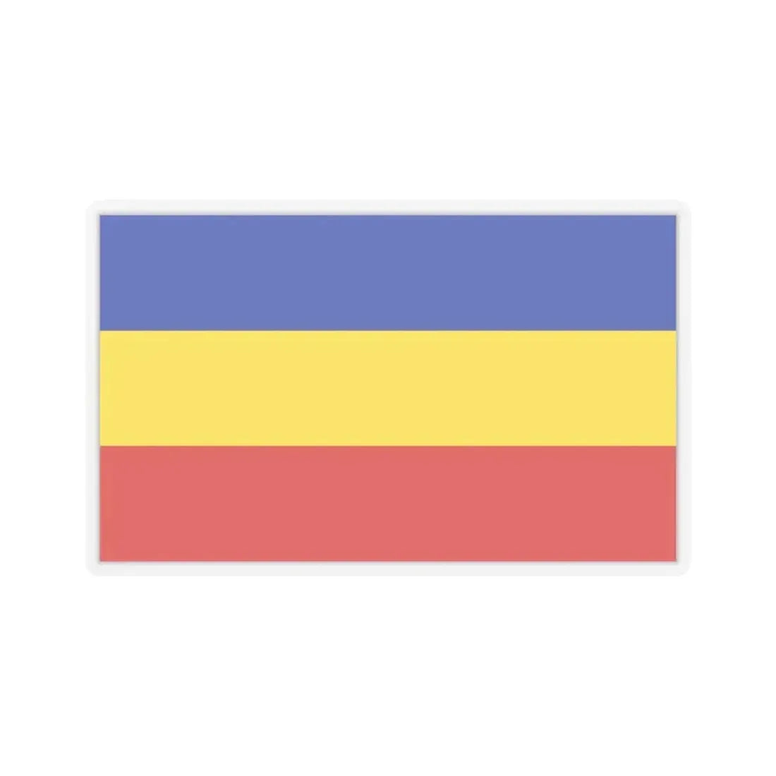 Flag of Delmenhorst Germany - STICKER Vinyl Kiss-Cut Decal 4 Inch Transparent - The Sticker Space