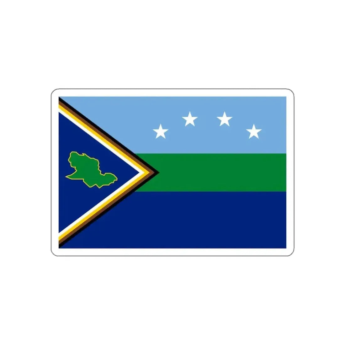 Flag of Delta Amacuro Venezuela STICKER Vinyl Die-Cut Decal - The Sticker Space