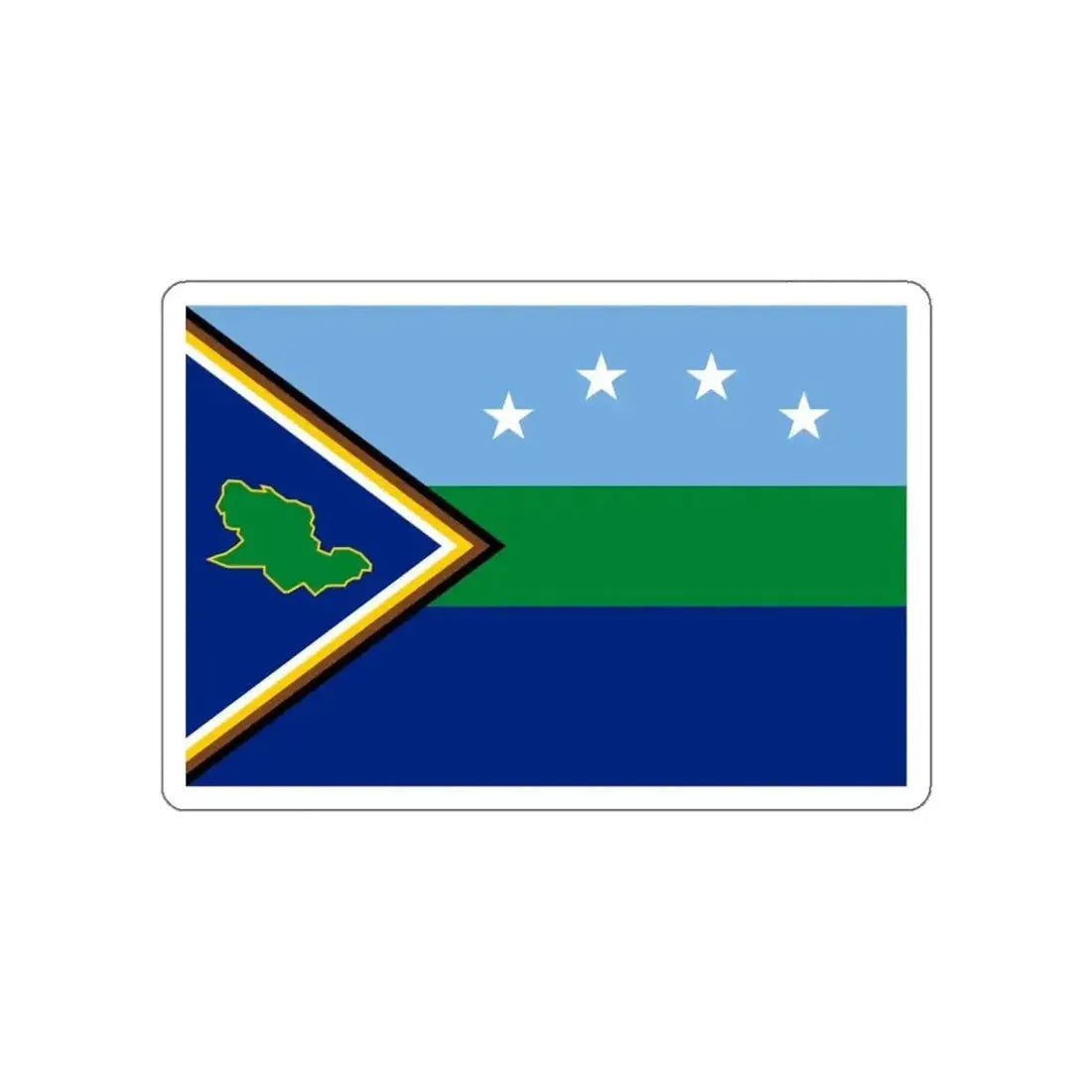 Flag of Delta Amacuro Venezuela STICKER Vinyl Die-Cut Decal - The Sticker Space