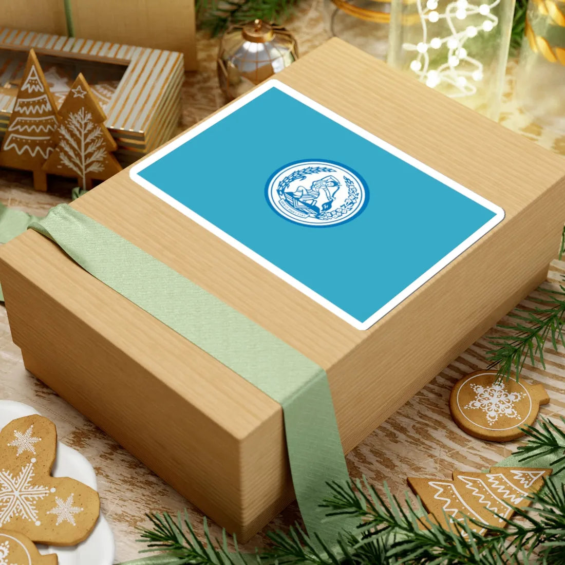 Flag of Democrat Party Thailand Variant (Thailand) STICKER Vinyl Kiss-Cut Decal - The Sticker Space