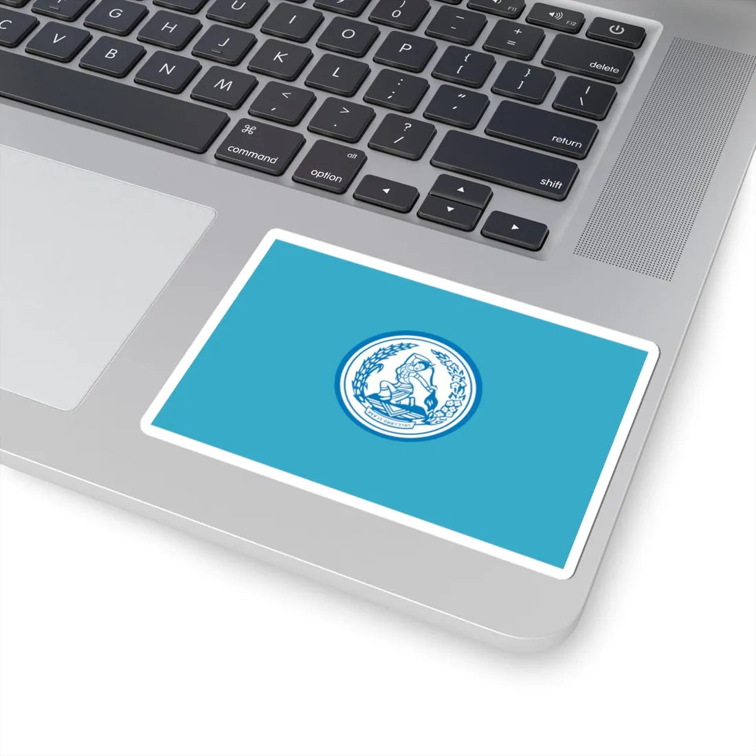 Flag of Democrat Party Thailand Variant (Thailand) STICKER Vinyl Kiss-Cut Decal - The Sticker Space