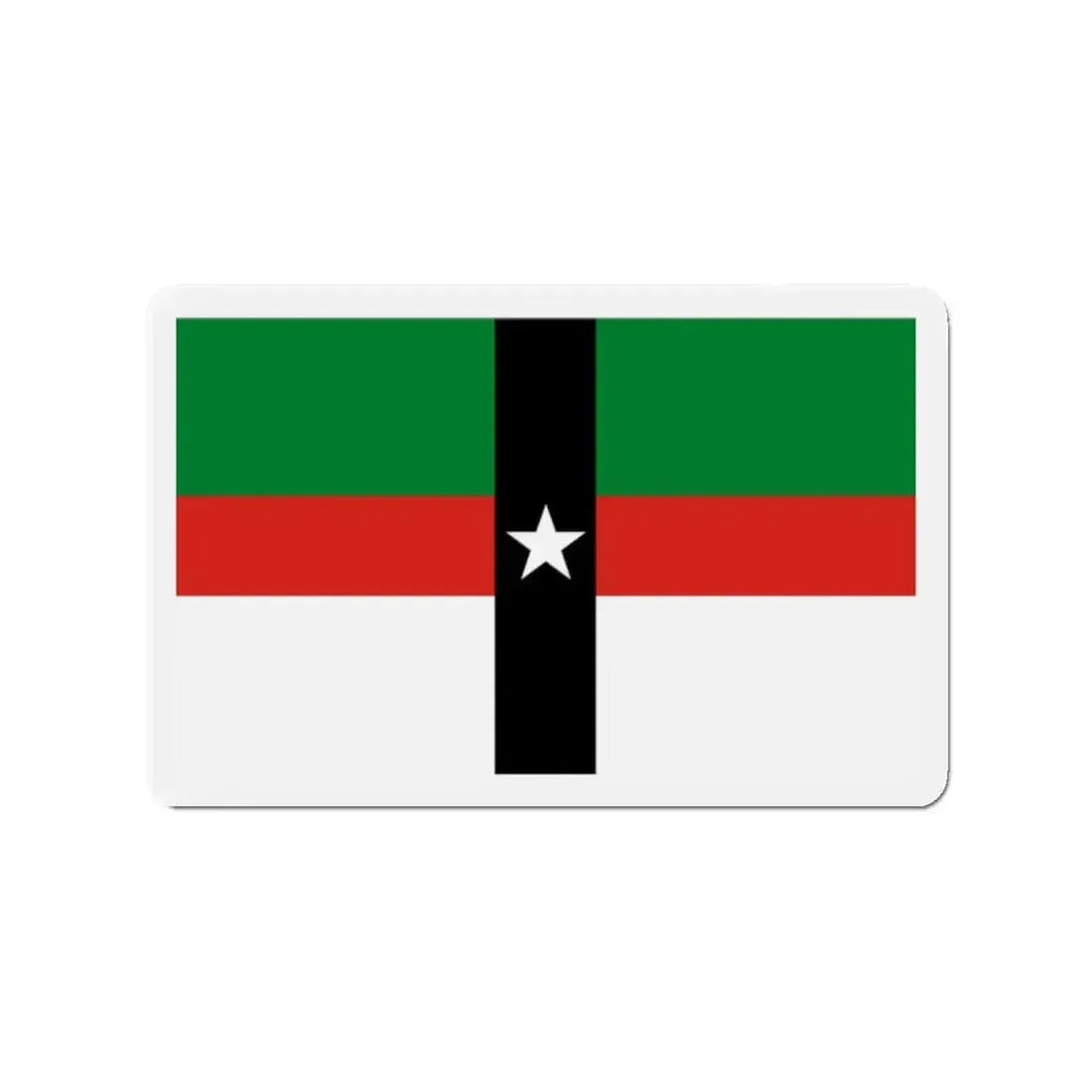 Flag of Denison Texas - Refrigerator Magnet 2 Inch - The Sticker Space