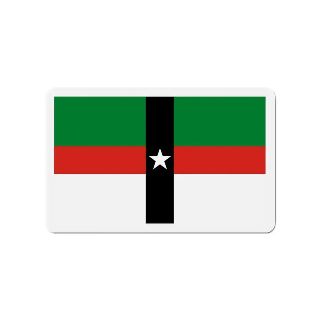 Flag of Denison Texas - Refrigerator Magnet 3 Inch - The Sticker Space