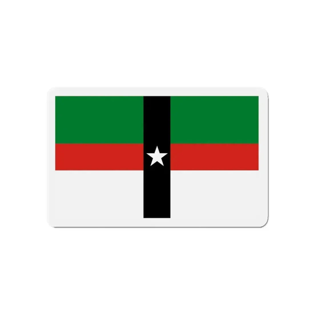 Flag of Denison Texas - Refrigerator Magnet 4 Inch - The Sticker Space