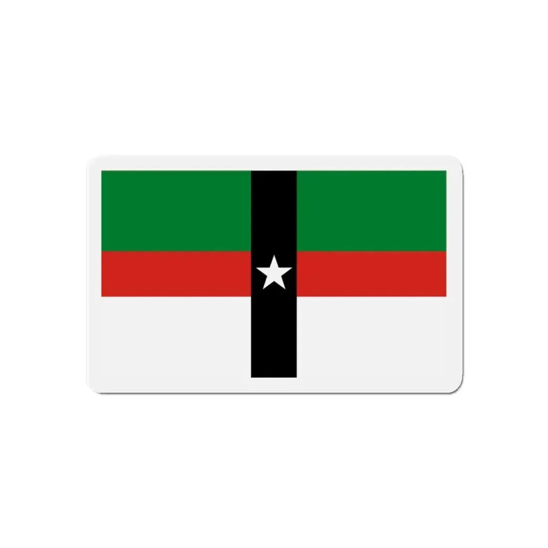 Flag of Denison Texas - Refrigerator Magnet 6 Inch - The Sticker Space