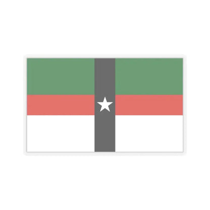 Flag of Denison, Texas - STICKER Vinyl Kiss-Cut Decal 2 Inch Transparent - The Sticker Space