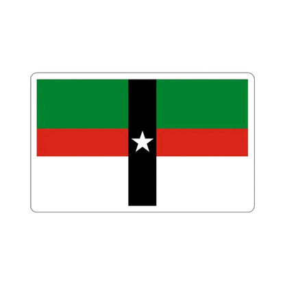 Flag of Denison, Texas - STICKER Vinyl Kiss-Cut Decal 2 Inch White - The Sticker Space