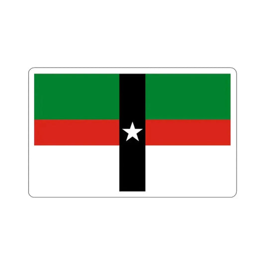 Flag of Denison, Texas - STICKER Vinyl Kiss-Cut Decal 2 Inch White - The Sticker Space