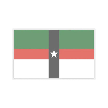 Flag of Denison, Texas - STICKER Vinyl Kiss-Cut Decal 3 Inch Transparent - The Sticker Space