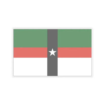 Flag of Denison, Texas - STICKER Vinyl Kiss-Cut Decal 6 Inch Transparent - The Sticker Space