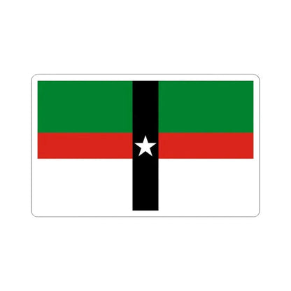 Flag of Denison Texas (United States) STICKER Vinyl Kiss-Cut Decal 2 Inch White - The Sticker Space