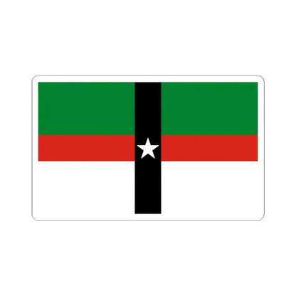 Flag of Denison Texas (United States) STICKER Vinyl Kiss-Cut Decal 6 Inch White - The Sticker Space