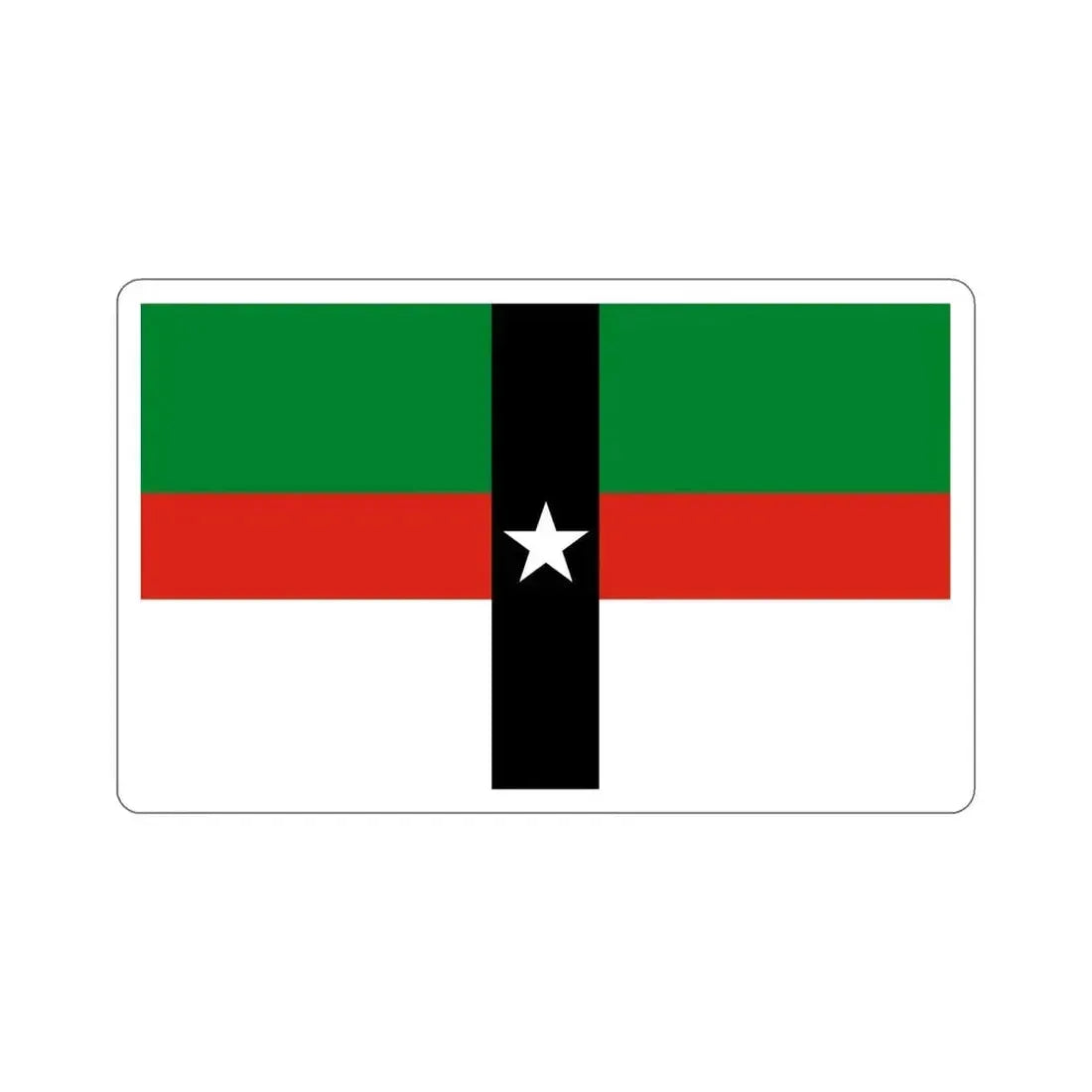Flag of Denison Texas USA STICKER Vinyl Die-Cut Decal 6 Inch - The Sticker Space