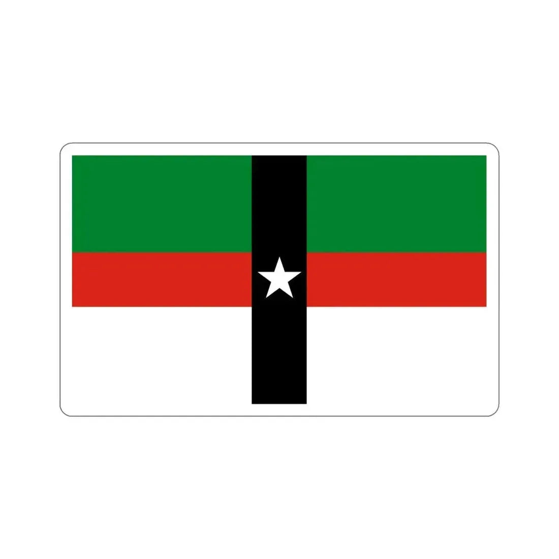 Flag of Denison Texas USA STICKER Vinyl Die-Cut Decal 6 Inch - The Sticker Space