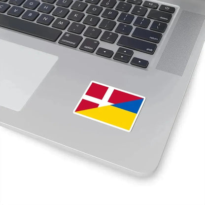 Flag of Denmark and Ukraine (Denmark) STICKER Vinyl Kiss-Cut Decal - The Sticker Space