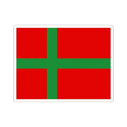 Flag of Denmark Bornholm (Denmark) STICKER Vinyl Kiss-Cut Decal 2 Inch White - The Sticker Space