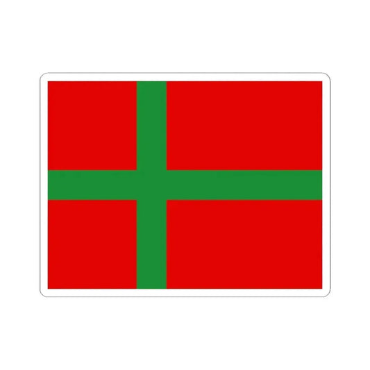 Flag of Denmark Bornholm (Denmark) STICKER Vinyl Kiss-Cut Decal 2 Inch White - The Sticker Space
