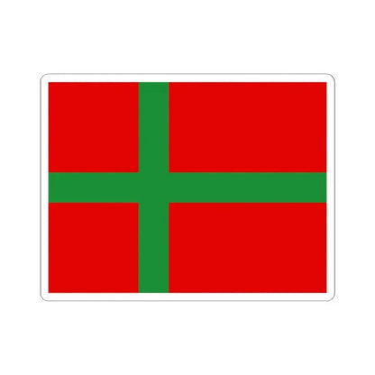 Flag of Denmark Bornholm (Denmark) STICKER Vinyl Kiss-Cut Decal 3 Inch White - The Sticker Space