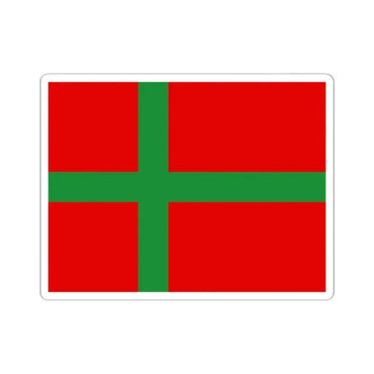 Flag of Denmark Bornholm (Denmark) STICKER Vinyl Kiss-Cut Decal 6 Inch White - The Sticker Space