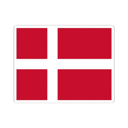 Flag of Denmark (Denmark) STICKER Vinyl Kiss-Cut Decal 2 Inch White - The Sticker Space