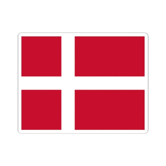 Flag of Denmark (Denmark) STICKER Vinyl Kiss-Cut Decal 2 Inch White - The Sticker Space