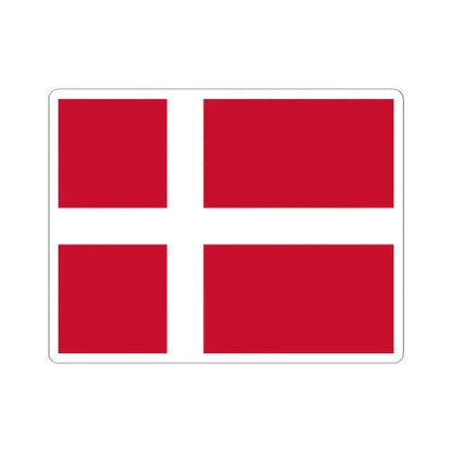 Flag of Denmark (Denmark) STICKER Vinyl Kiss-Cut Decal 3 Inch White - The Sticker Space