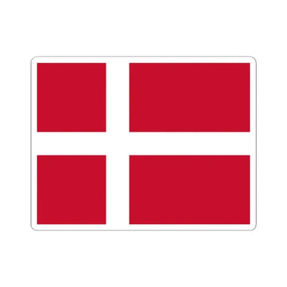 Flag of Denmark (Denmark) STICKER Vinyl Kiss-Cut Decal 6 Inch White - The Sticker Space