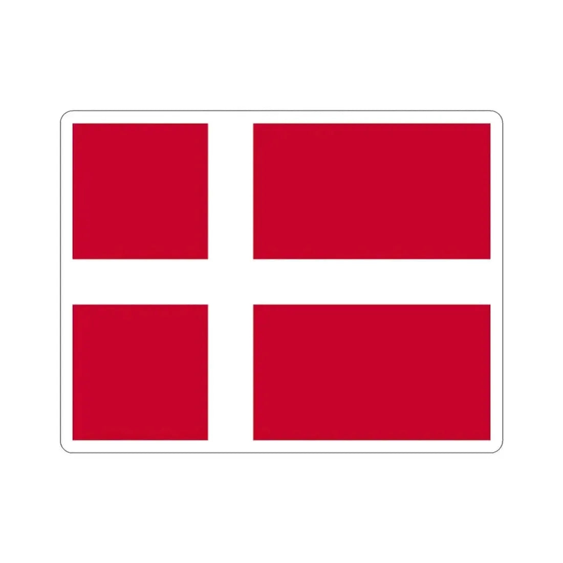 Flag of Denmark STICKER Vinyl Die-Cut Decal 2 Inch - The Sticker Space