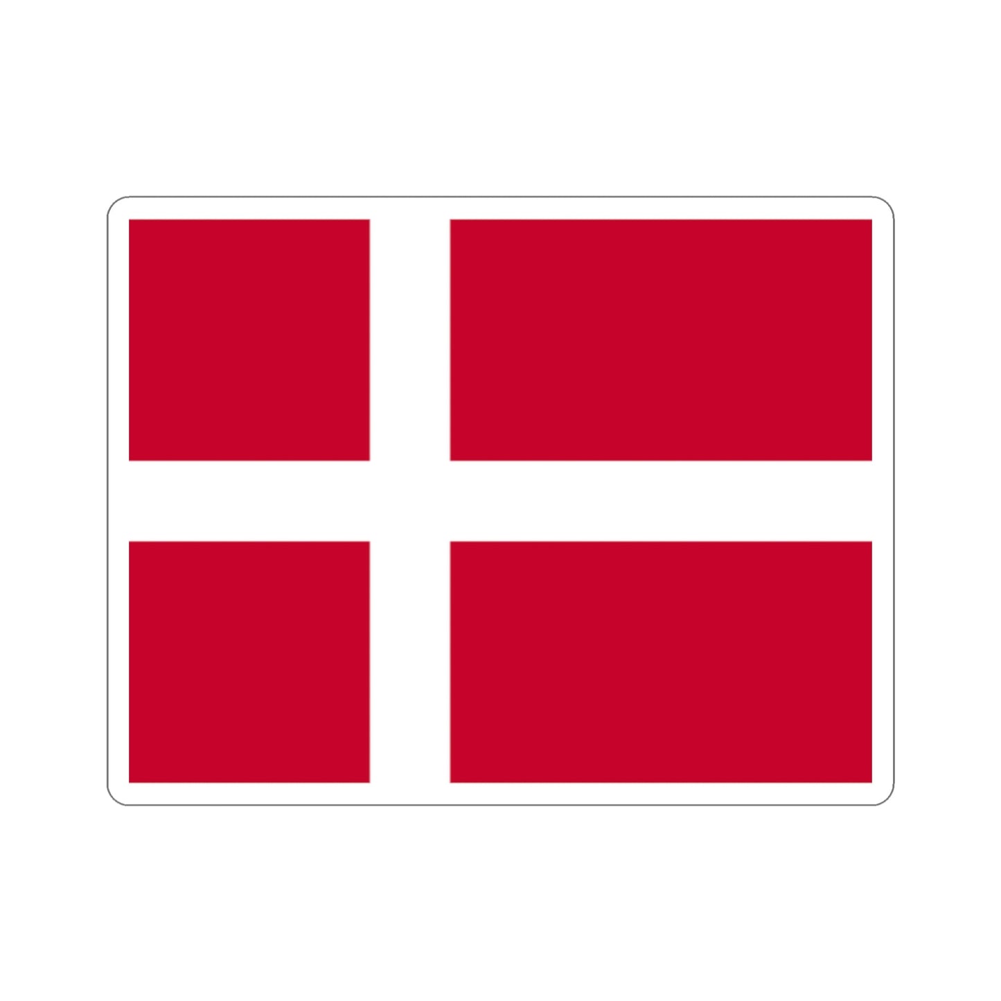 Flag of Denmark STICKER Vinyl Die-Cut Decal-2 Inch-The Sticker Space