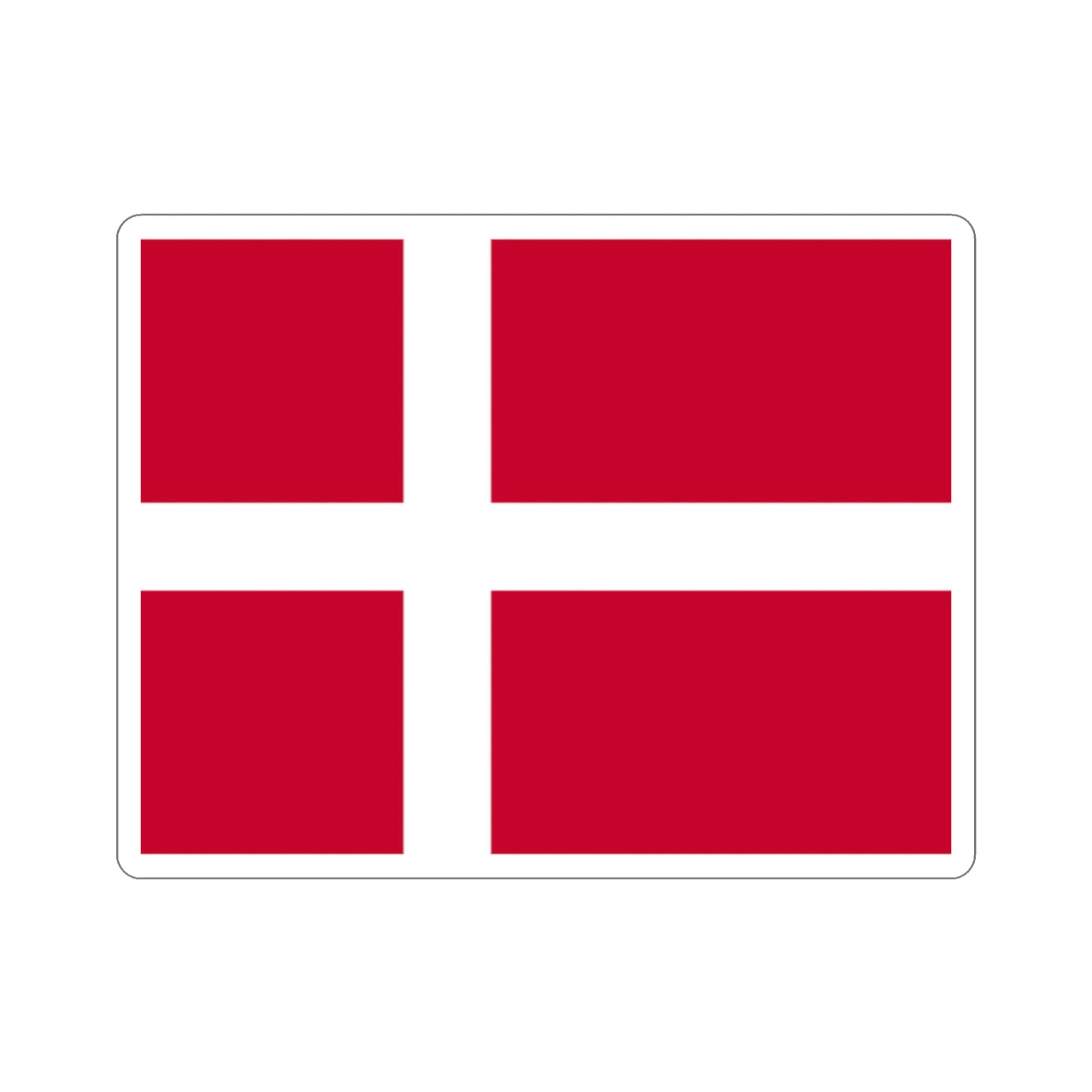 Flag of Denmark STICKER Vinyl Die-Cut Decal-2 Inch-The Sticker Space