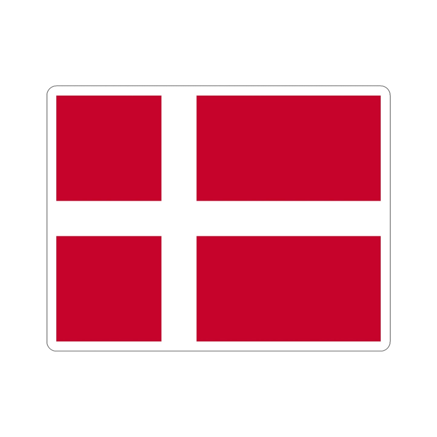 Flag of Denmark STICKER Vinyl Die-Cut Decal-3 Inch-The Sticker Space