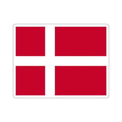 Flag of Denmark STICKER Vinyl Die-Cut Decal-4 Inch-The Sticker Space